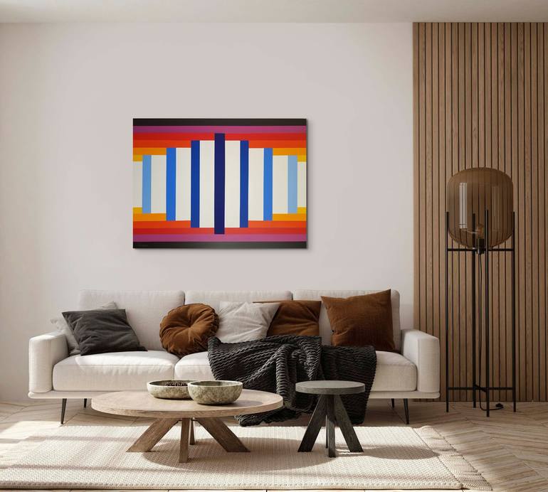 Original Art Deco Abstract Painting by Graham Eldridge