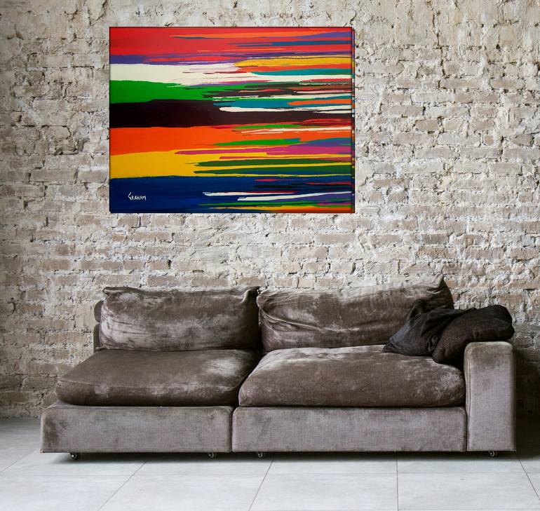 Original Abstract Expressionism Abstract Painting by Graham Eldridge