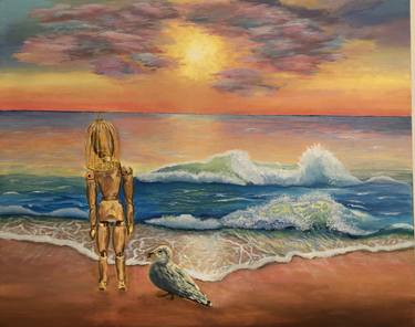 Print of Surrealism Seascape Paintings by Xenia Monad