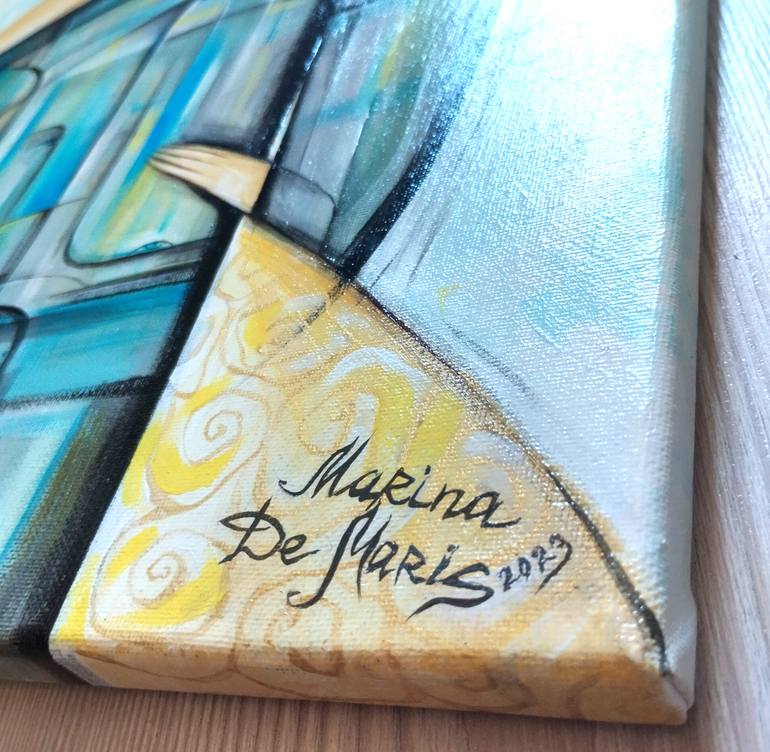 Original Abstract People Painting by Marina Demaris