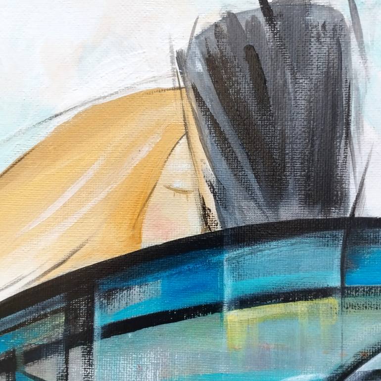 Original Abstract People Painting by Marina Demaris