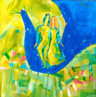 Original Abstract People Paintings by Marina Demaris