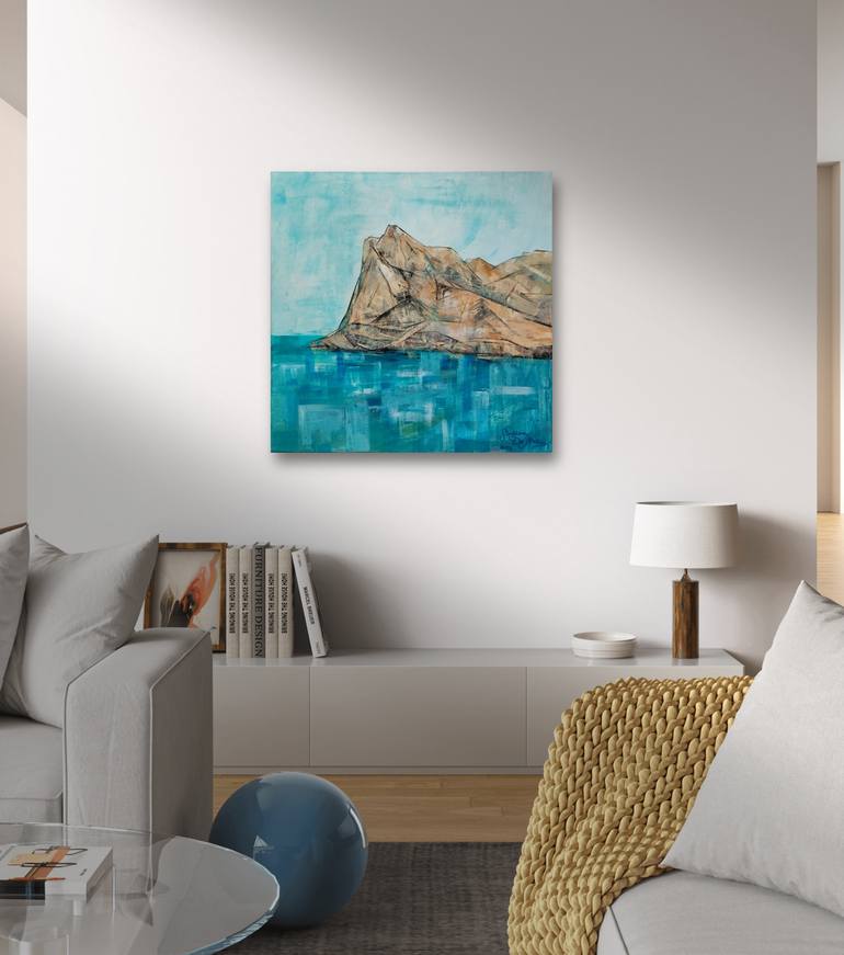 Original Art Deco Landscape Painting by Marina Demaris