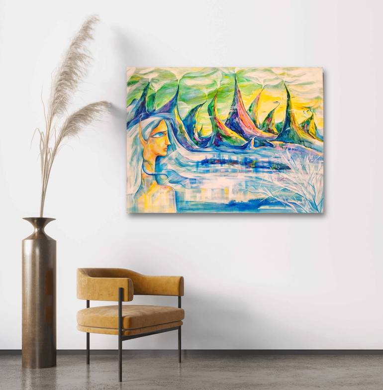 Original Contemporary Fantasy Painting by Marina Demaris