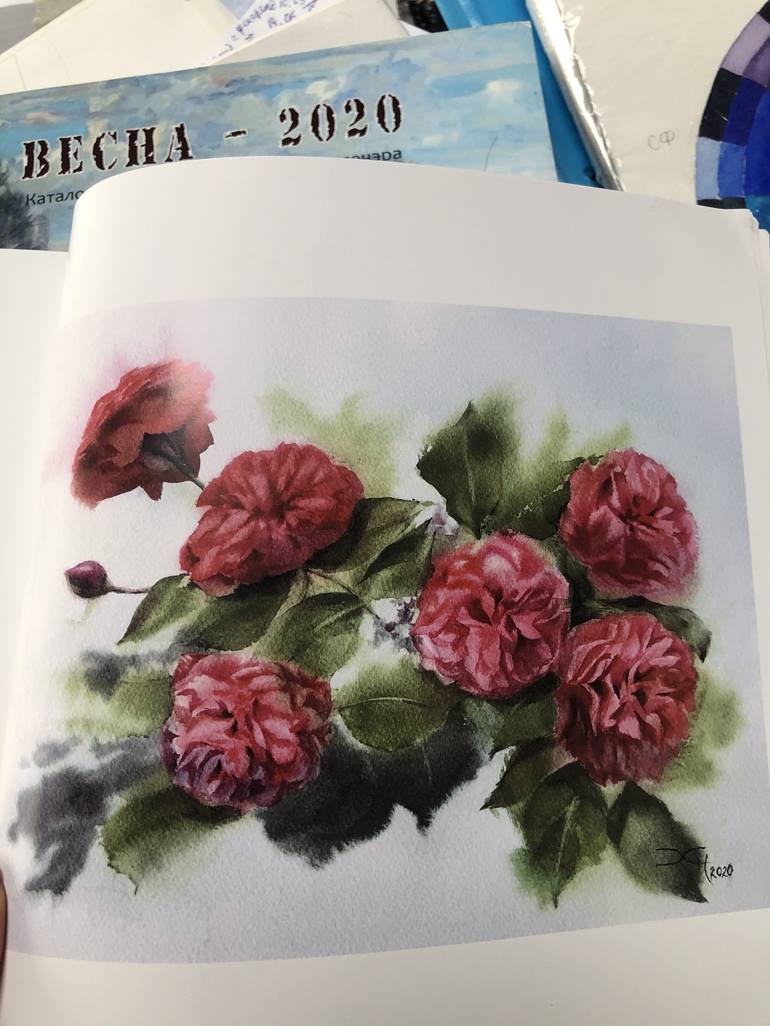 Original Realism Floral Painting by Nadezhda Khovaeva