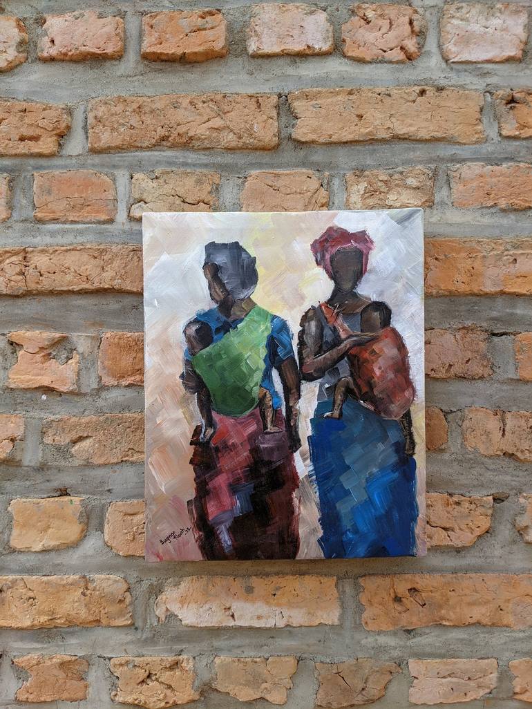 Original Contemporary Women Painting by Bugingo Noah