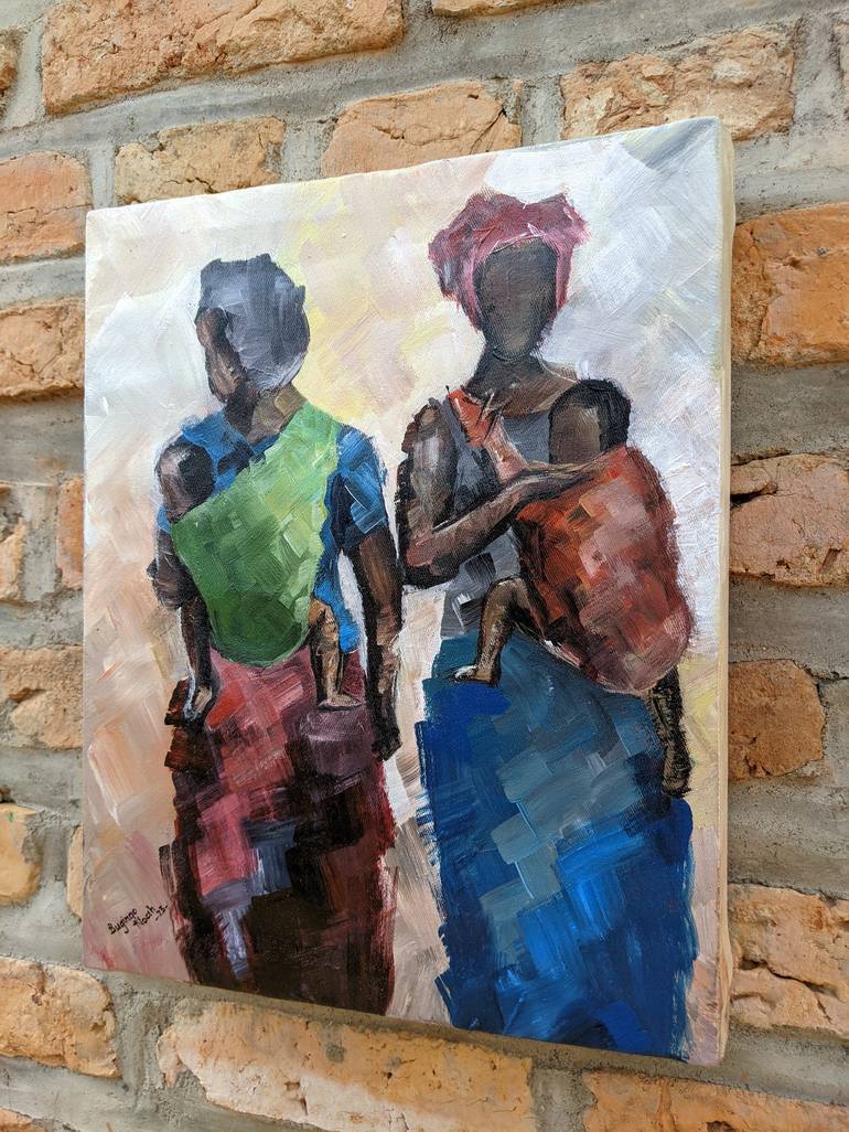 Original Contemporary Women Painting by Bugingo Noah