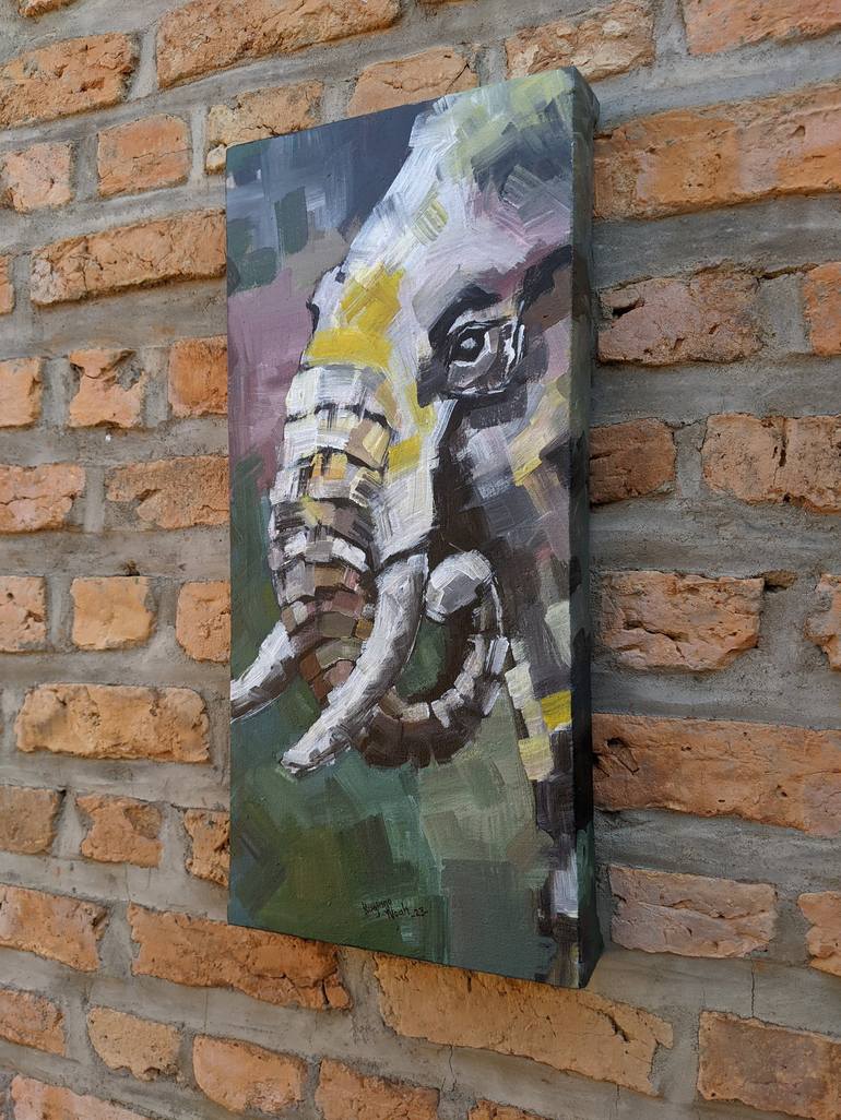 Original Contemporary Animal Painting by Bugingo Noah