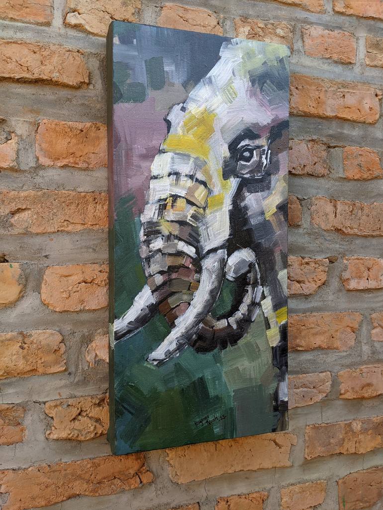 Original Contemporary Animal Painting by Bugingo Noah