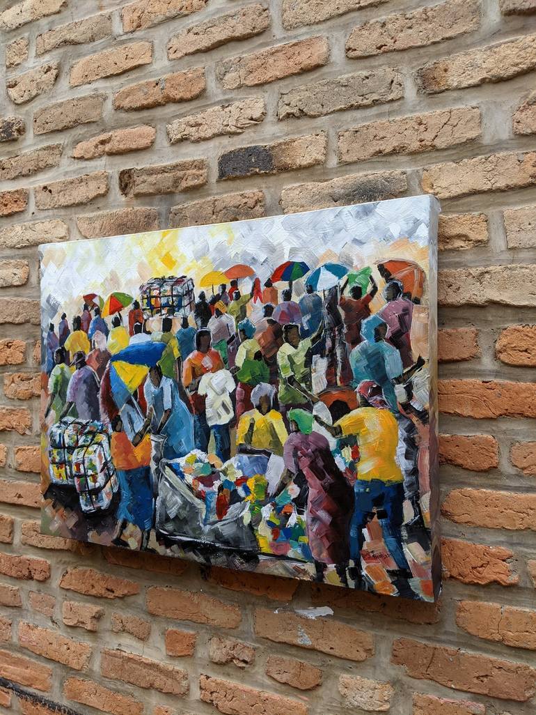 Original Contemporary People Painting by Bugingo Noah