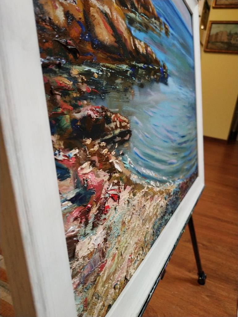 Original Impressionism Seascape Painting by Alex Surin