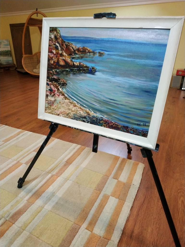 Original Impressionism Seascape Painting by Alex Surin