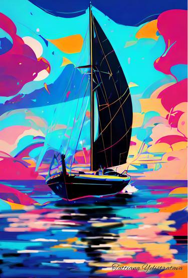 Print of Seascape Digital by Tatsiana Yelistratava