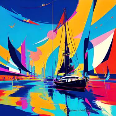 Print of Seascape Digital by Tatsiana Yelistratava
