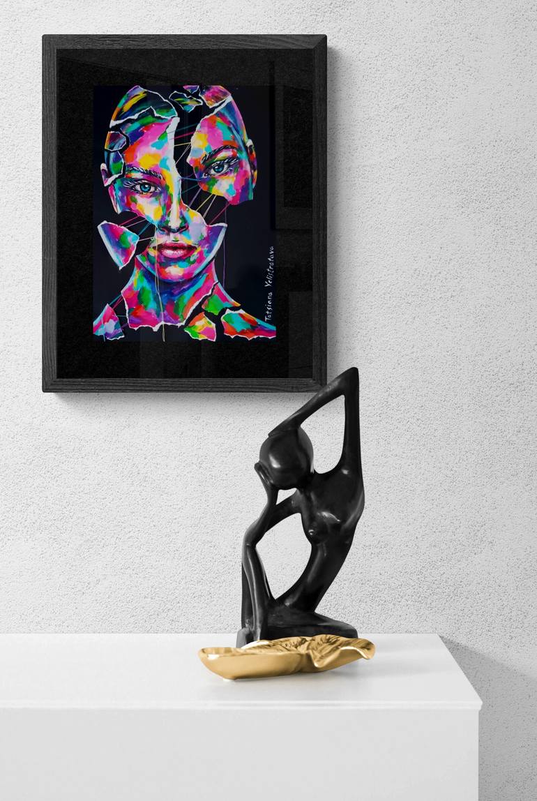 Original Contemporary Women Mixed Media by Tatsiana Yelistratava