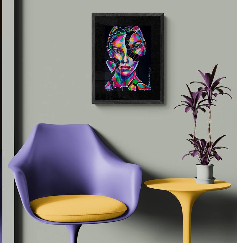 Original Contemporary Women Mixed Media by Tatsiana Yelistratava