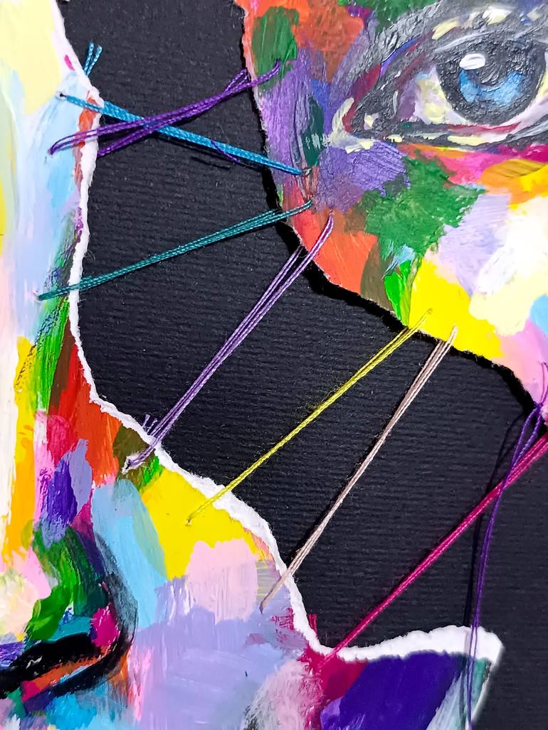 Original Contemporary Women Mixed Media by Tatsiana Yelistratava