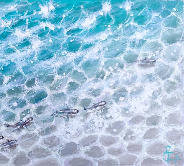 Original Abstract Expressionism Seascape Painting by Tatsiana Yelistratava