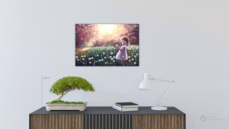 Original Impressionism Landscape Painting by Tatsiana Yelistratava