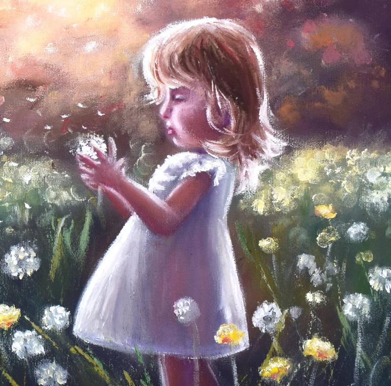 Original Impressionism Landscape Painting by Tatsiana Yelistratava