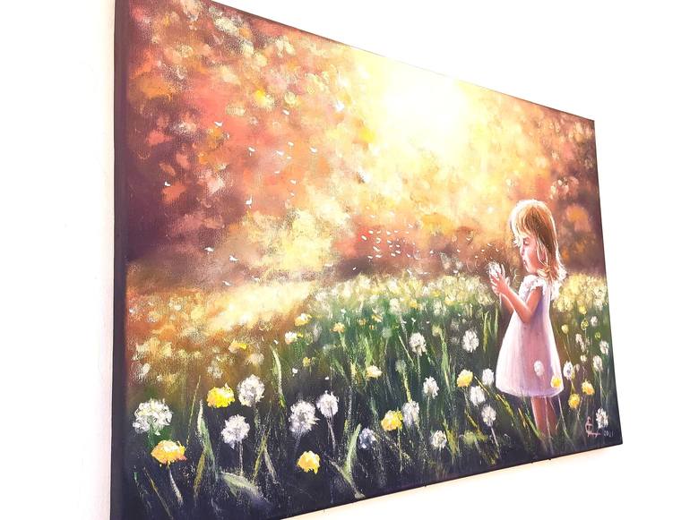 Original Impressionism Landscape Painting by Tatsiana Yelistratava