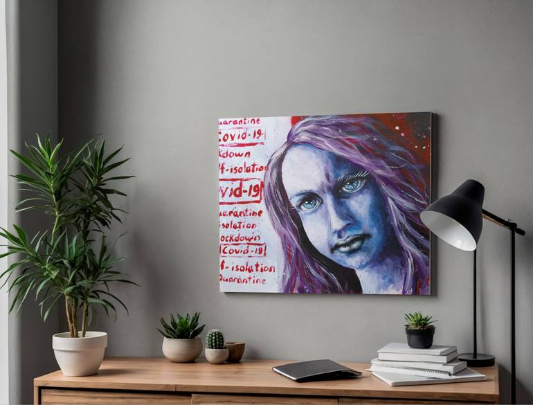 Original Portraiture Women Painting by Tatsiana Yelistratava