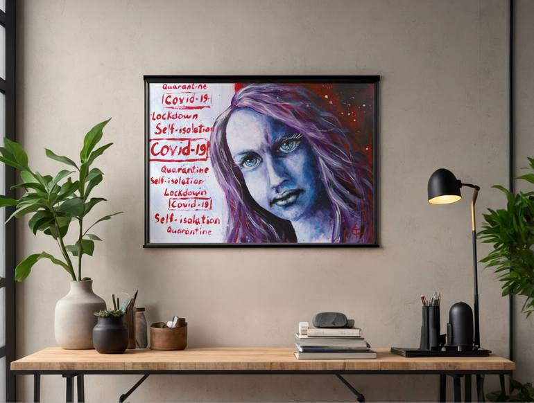 Original Portraiture Women Painting by Tatsiana Yelistratava