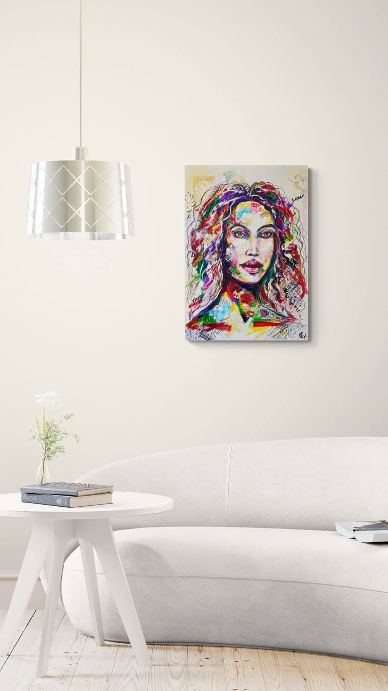 Original Figurative Women Mixed Media by Tatsiana Yelistratava