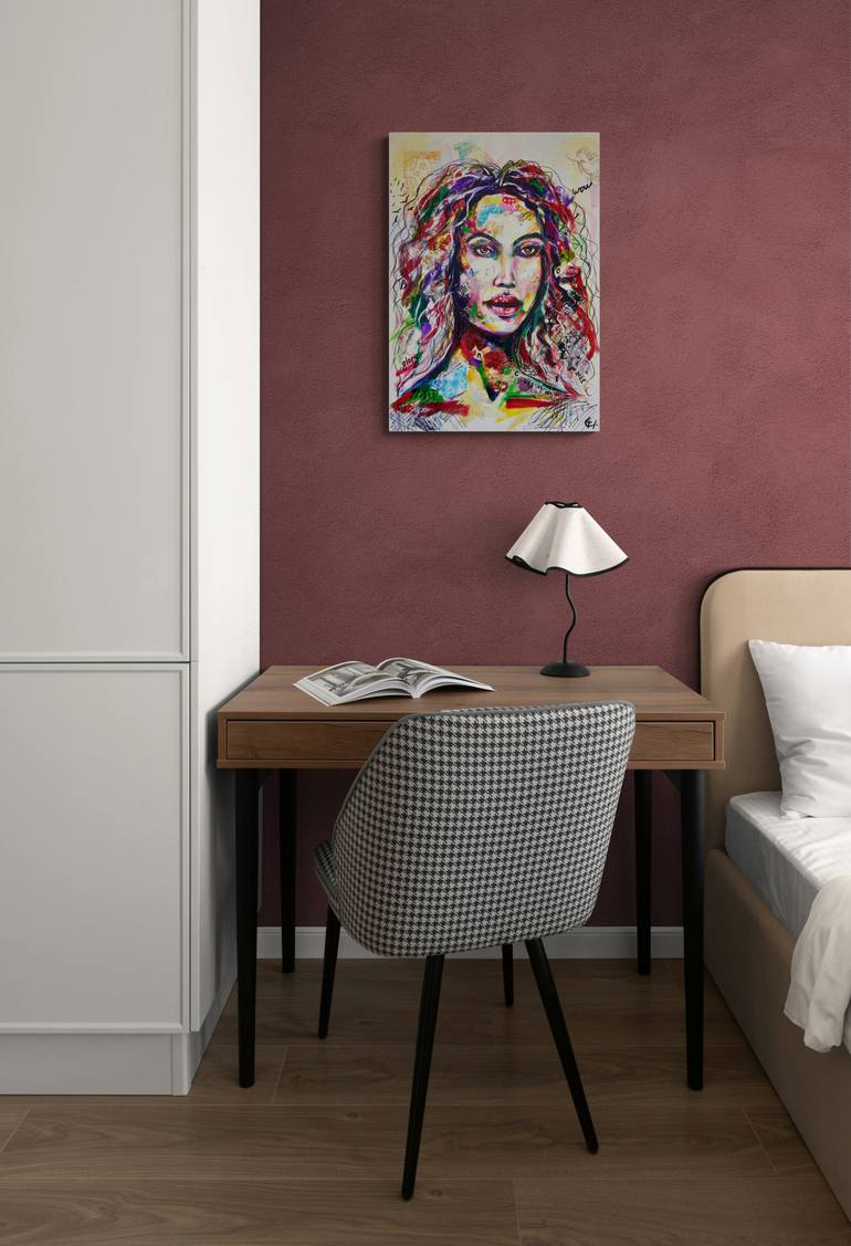 Original Figurative Women Mixed Media by Tatsiana Yelistratava