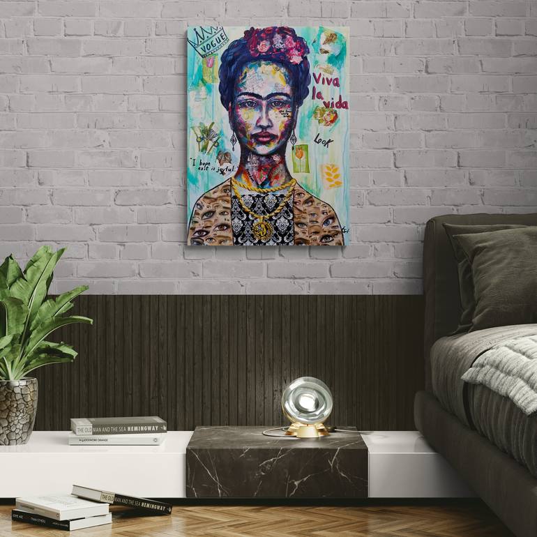 Original Pop Art Pop Culture/Celebrity Mixed Media by Tatsiana Yelistratava