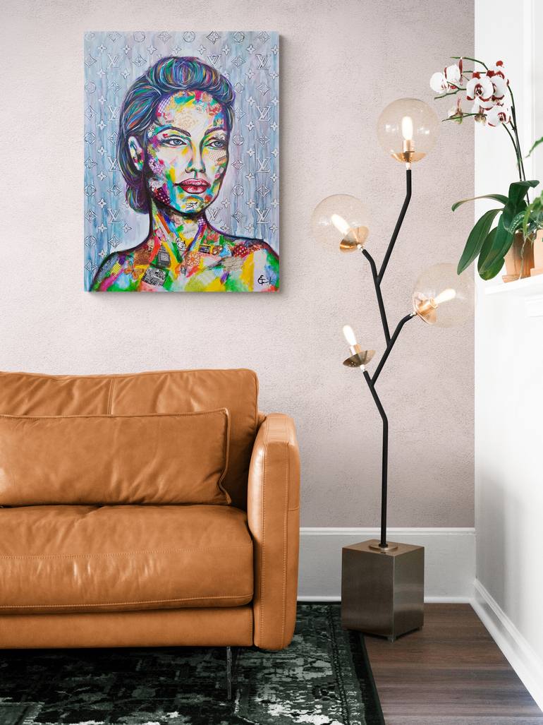 Original Figurative Pop Culture/Celebrity Mixed Media by Tatsiana Yelistratava