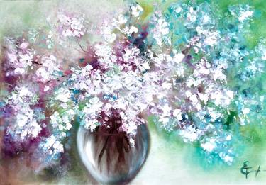 Flowers oil painting. thumb