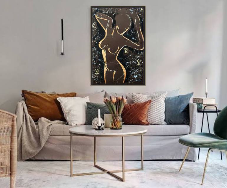 Original Expressionism Nude Painting by Tatsiana Yelistratava
