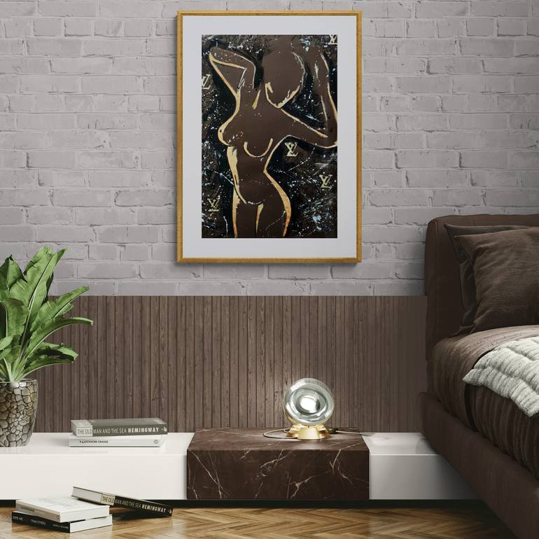 Original Expressionism Nude Painting by Tatsiana Yelistratava