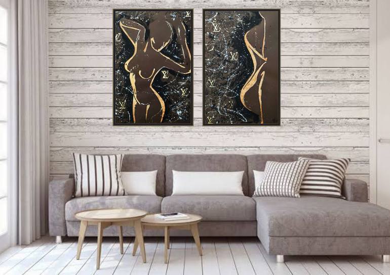 Original Nude Painting by Tatsiana Yelistratava