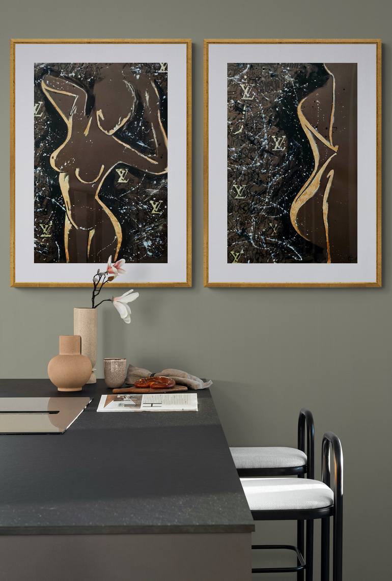 Original Figurative Nude Painting by Tatsiana Yelistratava
