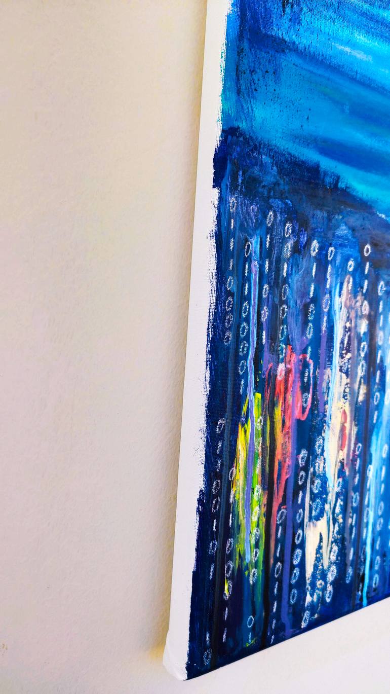 Original Abstract Seascape Painting by Tatsiana Yelistratava