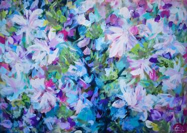 Original Floral Paintings by Tatsiana Yelistratava