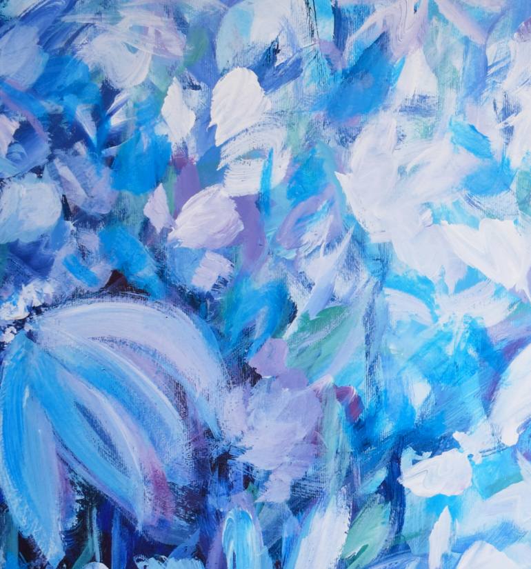 Original Abstract Floral Painting by Tatsiana Yelistratava