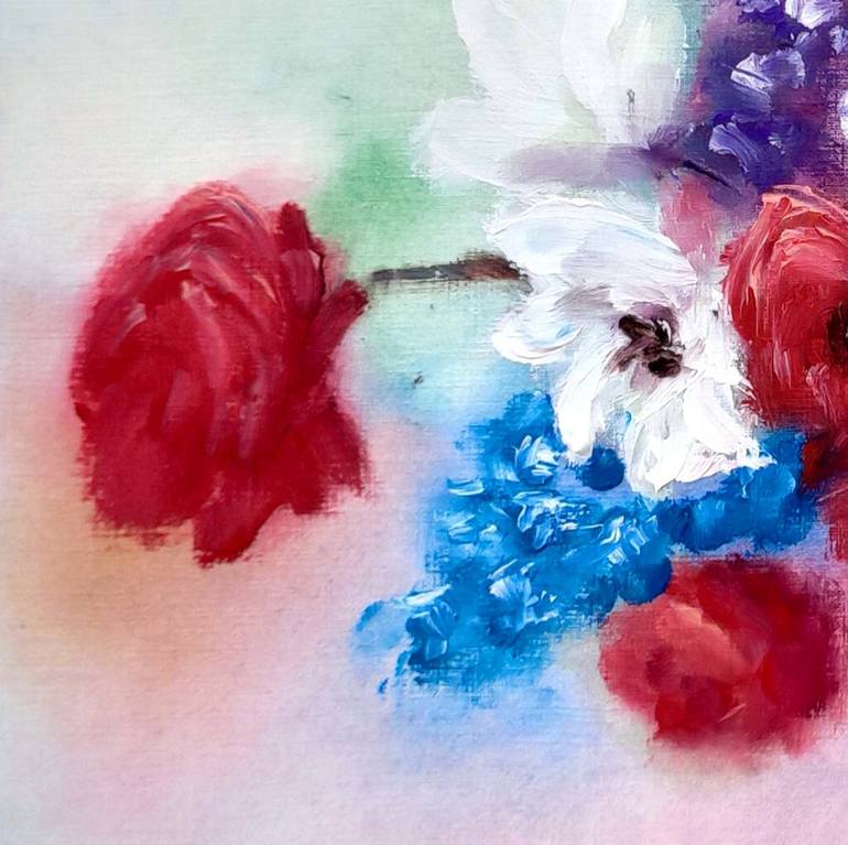 Original Floral Painting by Tatsiana Yelistratava