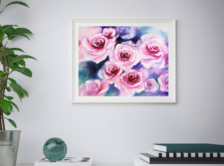 Original Floral Painting by Tatsiana Yelistratava