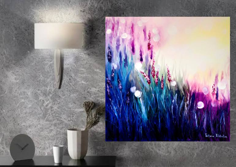 Original Abstract Landscape Painting by Tatsiana Yelistratava