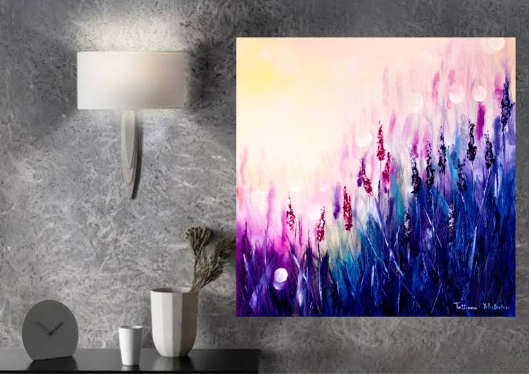 Original Abstract Landscape Painting by Tatsiana Yelistratava