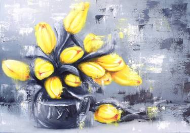 Yellow tulips. thumb