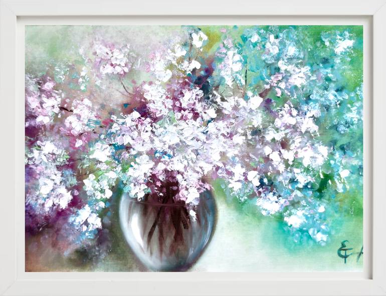 Original Contemporary Floral Painting by Tatsiana Yelistratava