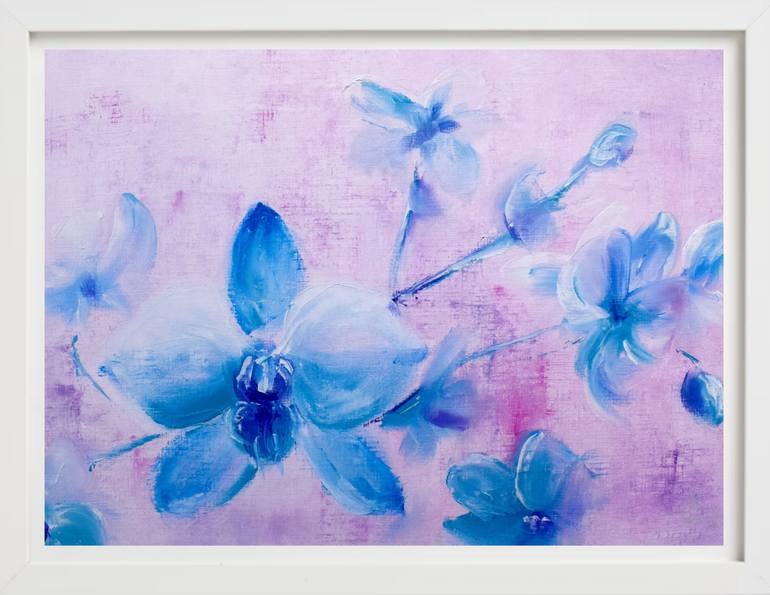 Original Abstract Expressionism Floral Painting by Tatsiana Yelistratava