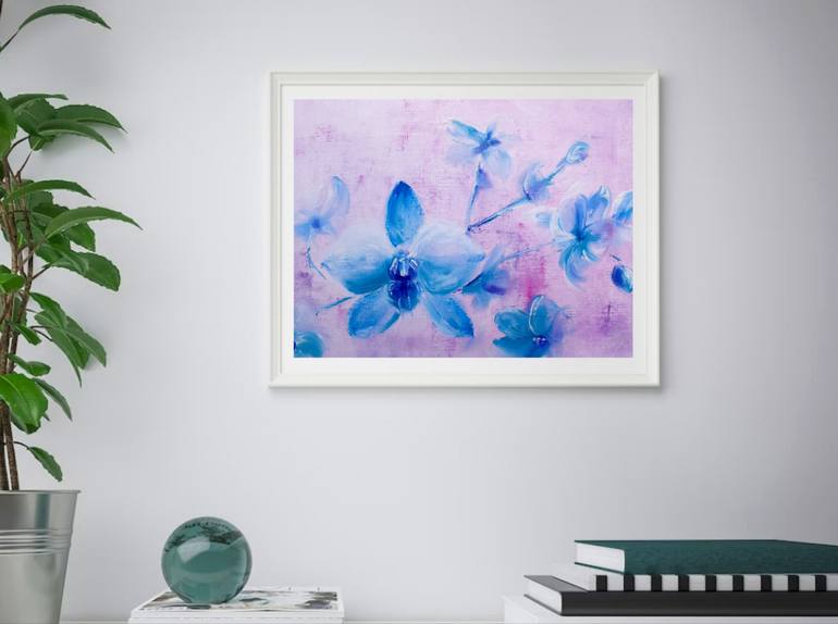 Original Abstract Expressionism Floral Painting by Tatsiana Yelistratava