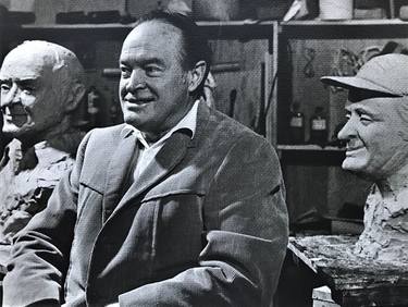 "Bob Hope & Sculpture" - Limited Edition of 1 thumb