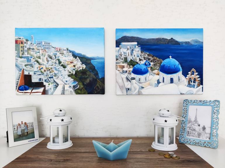 Original Impressionism Architecture Painting by Iuliia Frantseva