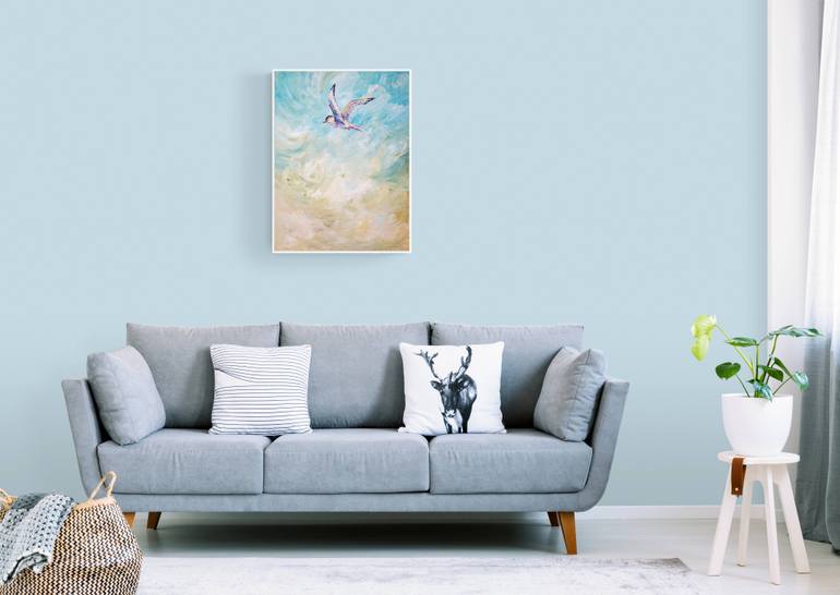Original Expressionism Animal Painting by Iuliia Frantseva